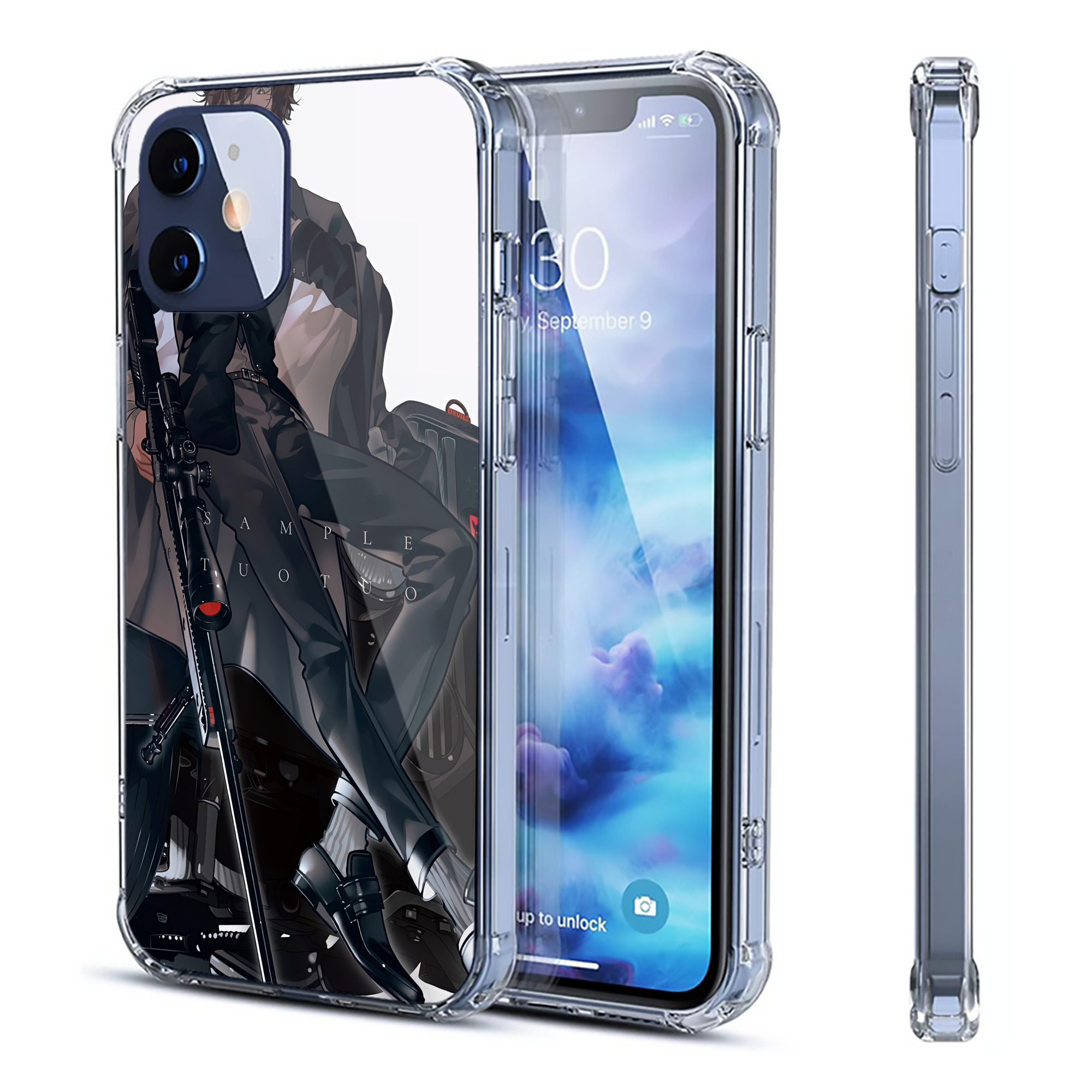 （画像用） 文豪ストレイドッグス Bungo Stray Dogs 【iPhone 12シリーズ対応】透明スマホケース（クリアソフトケース）